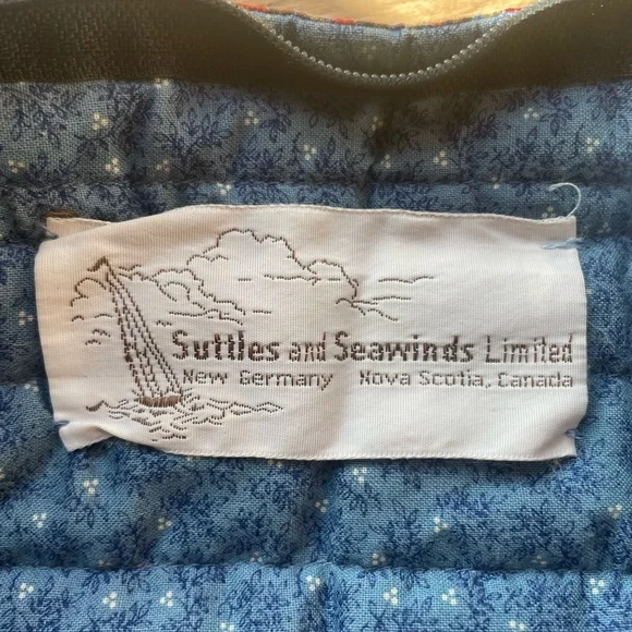 Vintage Suttles and Seawinds Quilted Bag Floral Cottagecore Straps and Zipper - Picture 6 of 13